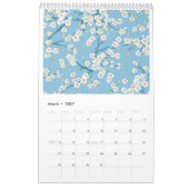 2026 Japanische Chiyogami-Muster Kalender (Mär 2027)