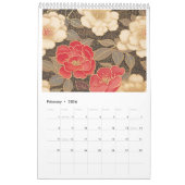 2026 Japanische Chiyogami-Muster Kalender (Feb 2026)