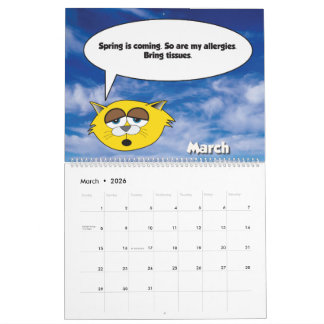 2026 Jerry Der Katzen-Kalender Kalender