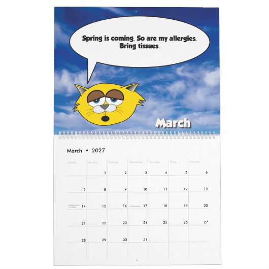 2026 Jerry The Cat Calendar Kalender (Mär 2027)