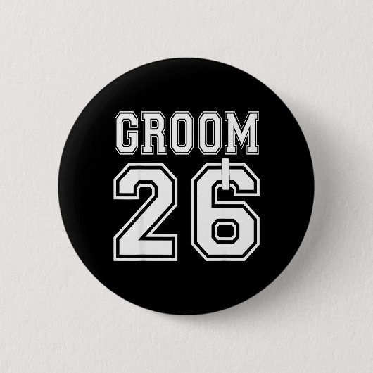 2026 Junggesellen Abschiedsparty Passende Hochzeit Button (Vorderseite)