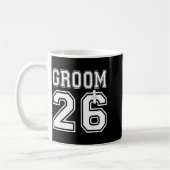 2026 Junggesellen Abschiedsparty Passende Hochzeit Kaffeetasse (Links)