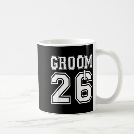 2026 Junggesellen Abschiedsparty Passende Hochzeit Kaffeetasse (Rechts)