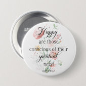 2026 JW Year Text Matthew 5:3 with Spring Flowers  Button (Vorne & Hinten)