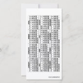 2026 Kalender 1 Foto Einfache Karte hinzufügen (Rückseite)