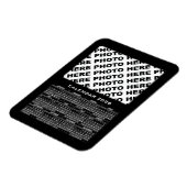 2026 Kalender 1 Fotos Magnet Schwarz hinzufügen (Linke Seite)