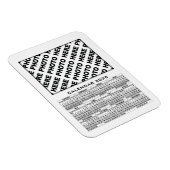 2026 Kalender 1 Fotos Magnet Weiß hinzufügen (Rechte Seite)