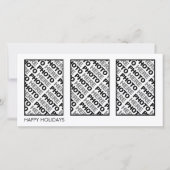 2026 Kalender 3 Fotos Karte hinzufügen (Vorderseite)