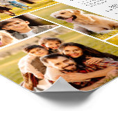 2026 Kalender 5 Foto-Collage Personalisiertes Post Poster (Ecke)