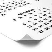 2026 Kalender 6 Foto Collage Modern Poster (Ecke)