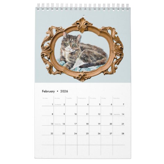 2026 Kalender Aquarellbilder von Amy DeVa (Feb 2026)