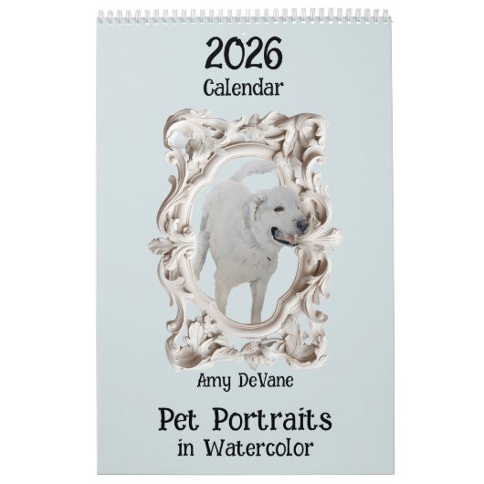 2026 Kalender Aquarellbilder von Amy DeVa (Titelbild)