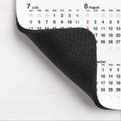 2026 Kalender auf Weiß Mousepad (Ecke)