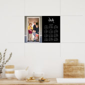2026 Kalender Benutzerdefiniertes Foto Monogramm N Poster (Küche)
