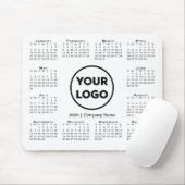 2026 Kalender Business Company Logo-Maus-Pad Mousepad (Mit Mouse)