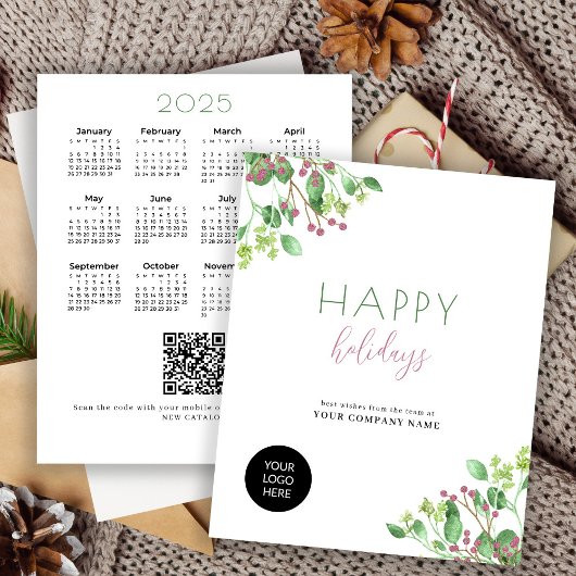 2026 Kalender Business QR Promotion Ferienkarte