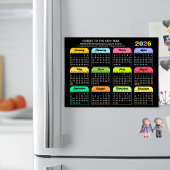 2026 Kalender Corporate Moderne Black Magnetic Car Magnetkarte