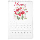 2026 Kalender der Illustrationen des Whimsical Flo (Feb 2027)