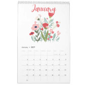 2026 Kalender der Illustrationen des Whimsical Flo (Jan 2027)