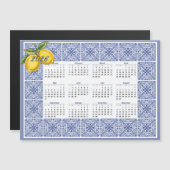 2026 Kalender Dolce Vita Italienische Tiles und Zi Magneteinladung (Vorne/Hinten)
