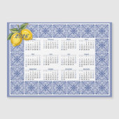 2026 Kalender Dolce Vita Italienische Tiles und Zi Magneteinladung (Vorderseite)