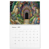 2026 Kalender Doodle Höhlen Kunst Kalender (Feb 2027)