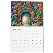 2026 Kalender Doodle Höhlen Kunst Kalender (Mär 2027)