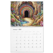 2026 Kalender Doodle Höhlen Kunst Kalender (Jan 2027)