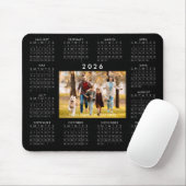 2026 Kalender Eins Foto Personalisierte benutzerde Mousepad (Mit Mouse)