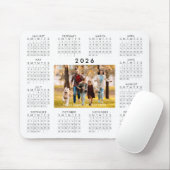 2026 Kalender Eins Foto Personalisierte benutzerde Mousepad (Mit Mouse)