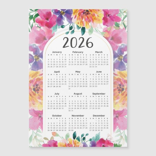 2026 Kalender Elegant Frische Pasta machen Magnetkarte (Vorderseite)