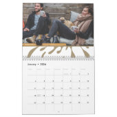 2026 Kalender Farbe Splash Custom Foto Collage (Jan 2026)