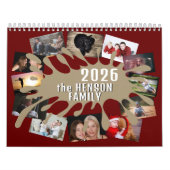 2026 Kalender Farbe Splash Custom Foto Collage (Titelbild)