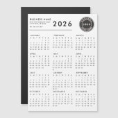2026 Kalender-Firmenlogo Benutzerdefiniertes Magne Magnetkarte (Vorne/Hinten)