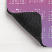 2026 Kalender Firmenlogo Rosa bis Violett Farbverl Mousepad (Ecke)