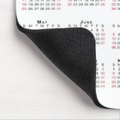 2026 Kalender - Firmenlogo und Text auf Weiß Mousepad (Ecke)