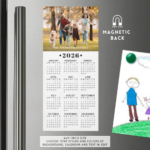 2026 Kalender Foto Benutzerdefiniert Magnetisch Magnetkarte