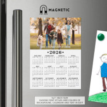 2026 Kalender Foto individuell magnetisch