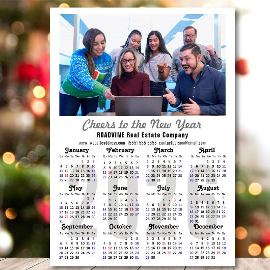 2026 Kalender Foto Minimalistisch Magnetic Magnetkarte