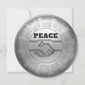 2026 Kalender Frieden Feiertagskarte (Rückseite)