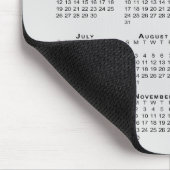 2026 Kalender Geschäft Logo Text Hellgrau Weiß Mousepad (Ecke)