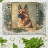 2026 Kalender Handtuch Deutscher Schäferhund Woodl (Gefaltet)