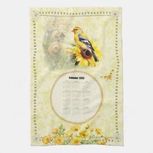 2026 Kalender Handtuch Gelb Stieglitz