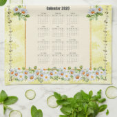 2026 Kalender Handtuch Gelbe Daisy Geschenk Gottes (Gefaltet)