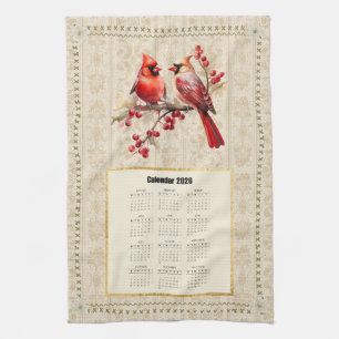 2026 Kalender Handtuch Kardinäle