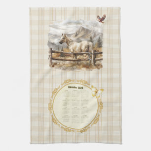 2026 Kalender Handtuch Pferd
