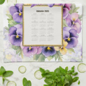 2026 Kalender Handtuch Stiefmütterchen (Gefaltet)