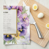 2026 Kalender Handtuch Stiefmütterchen (Viertel Falte)