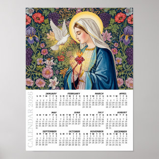 2026 Kalender, Heiliges Herz Mariens / Andacht Poster