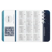 2026 Kalender hinzufügen Logo QR Code Flexible Mag Magnet (Horizontal)